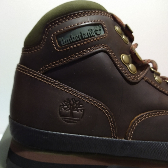 Timberland Euro Md Brown Leather Hiking Boots - Picture 7 of 14